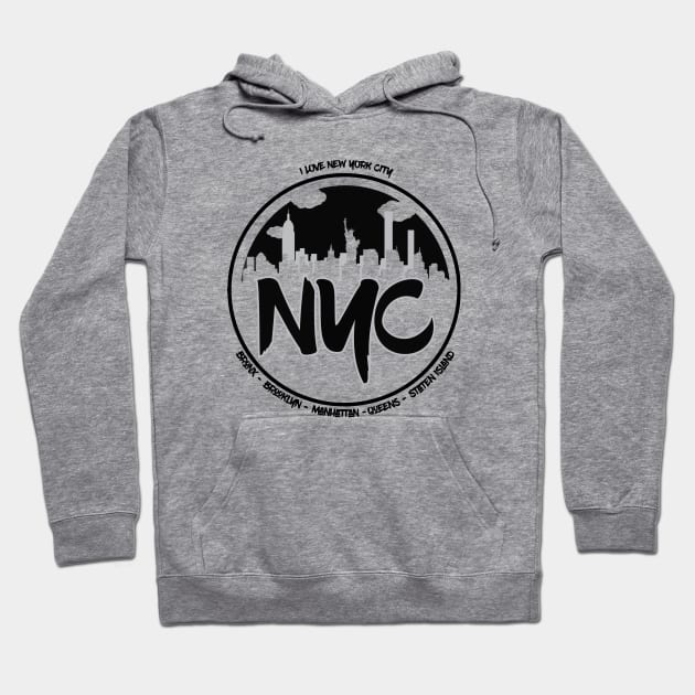 I love NEW YORK CITY Hoodie by Richardramirez82